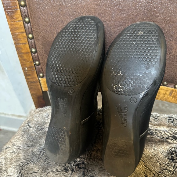 Dansko Fawna Mary Jane Black Leather Milled Nappa Comfort Shoes, Size 38/8 - Picture 9 of 9